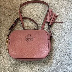 Tory Burch Pink Leather Crossbody Bag